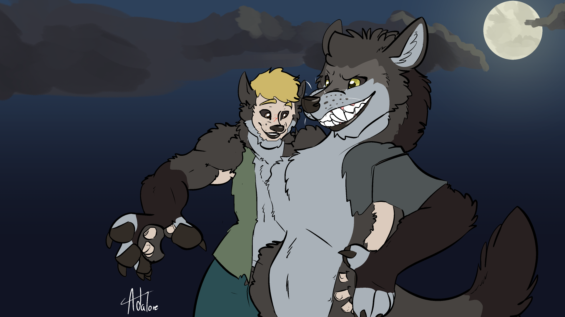 Night Of The Werewolf by -CedarWolf -- Fur Affinity [dot] net