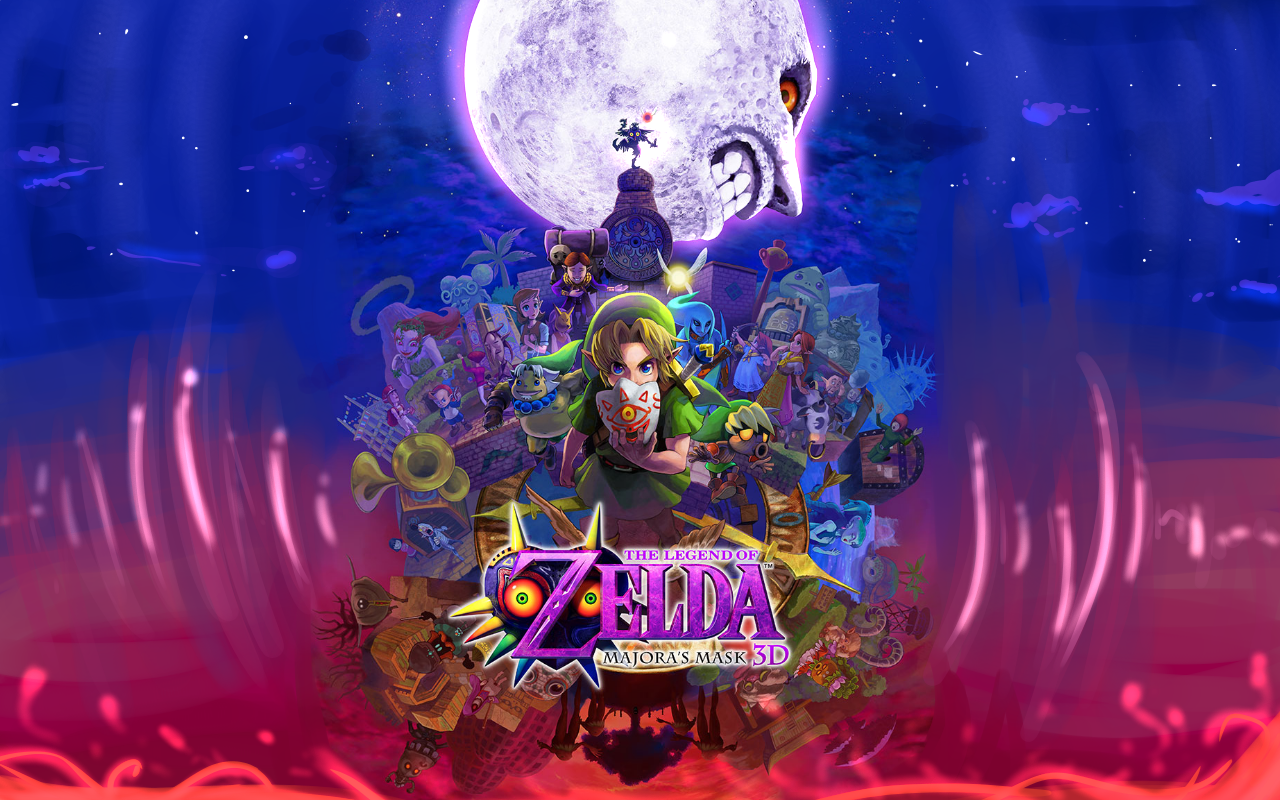 The Legend of Zelda Majora's Mask 3DS Wallpaper by stevenstone89