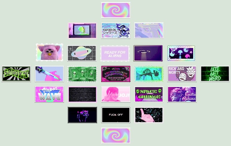 UFO DeviantArt Stamps by xevskulldog Fur Affinity dot net