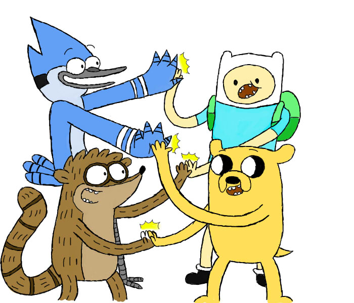 adventure time high five