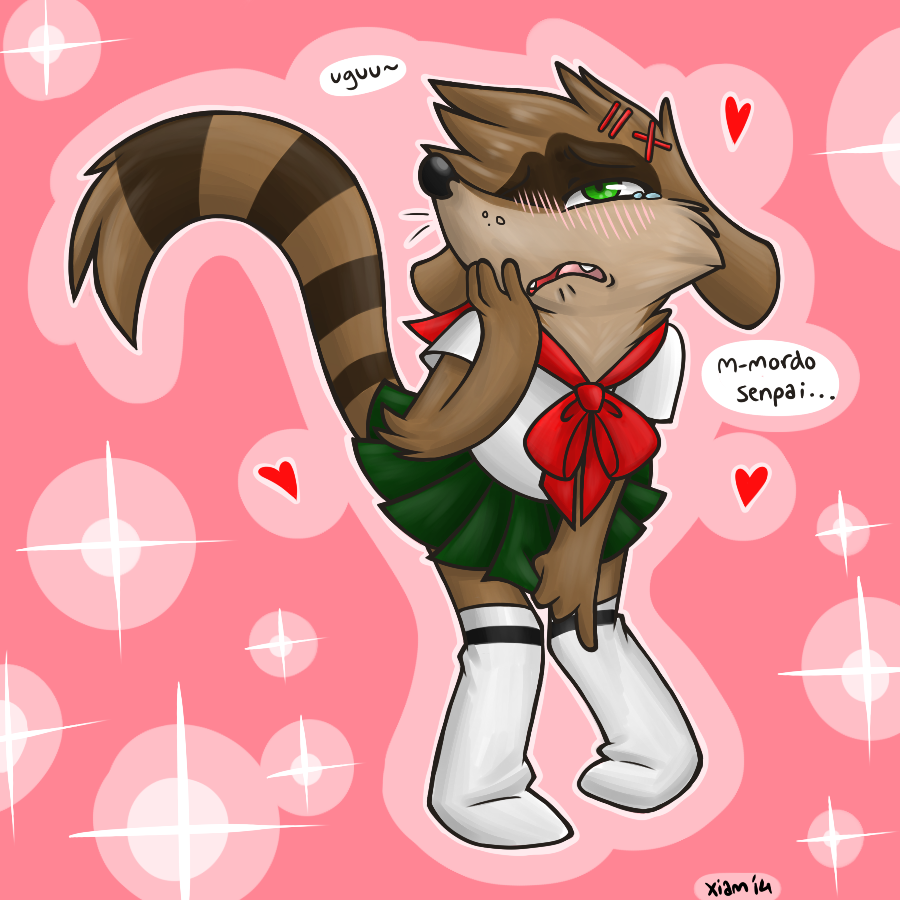 RIGBY-CHAN by XiamTheFerret -- Fur Affinity [dot] net