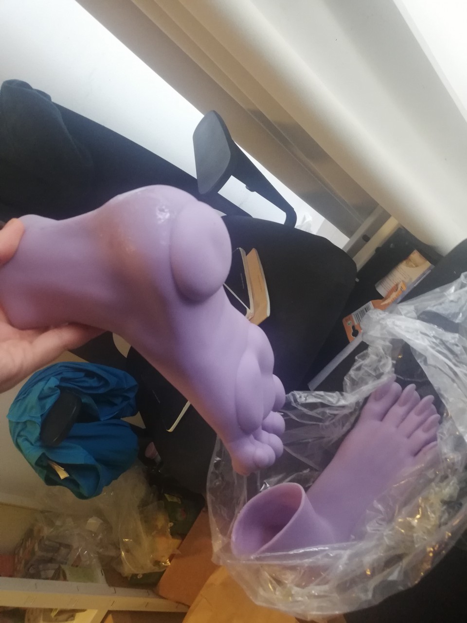 Violet silicone paw socks by XielHaoliang -- Fur Affinity [dot] net