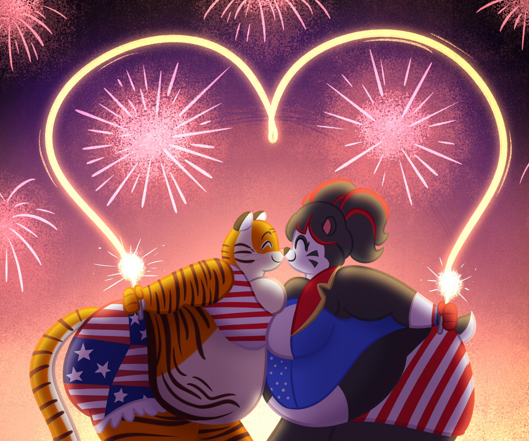 Happy 4th of July! (Story below!) by xinxin11518 -- Fur Affinity [dot] net