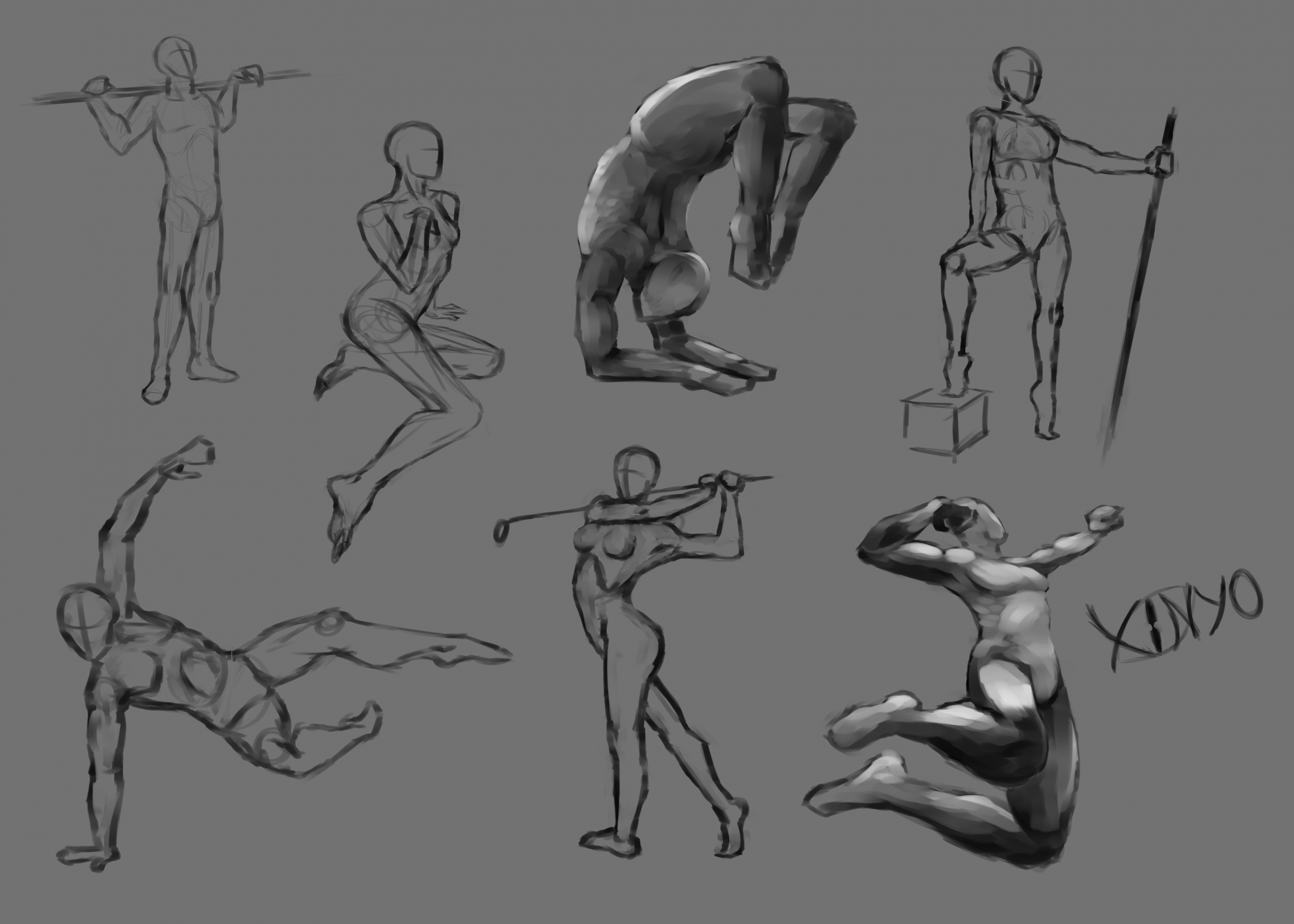 Sketch practice by rooster82.deviantart.com | Figure drawing reference, Art  reference poses, Drawing poses