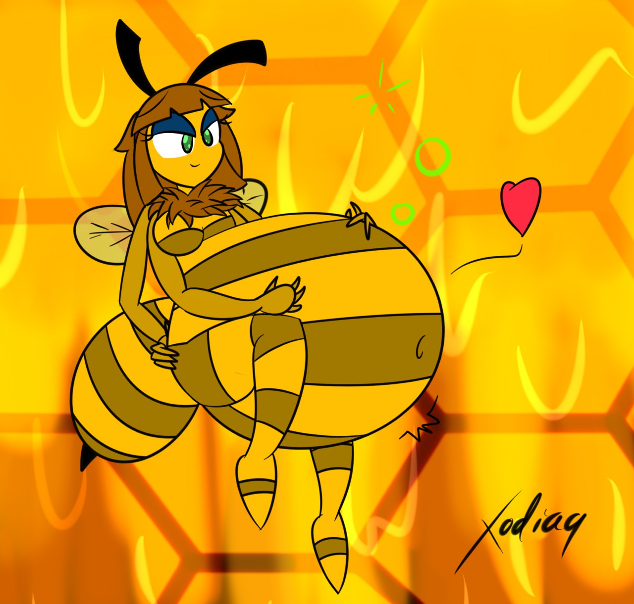 Пчела belly inflation