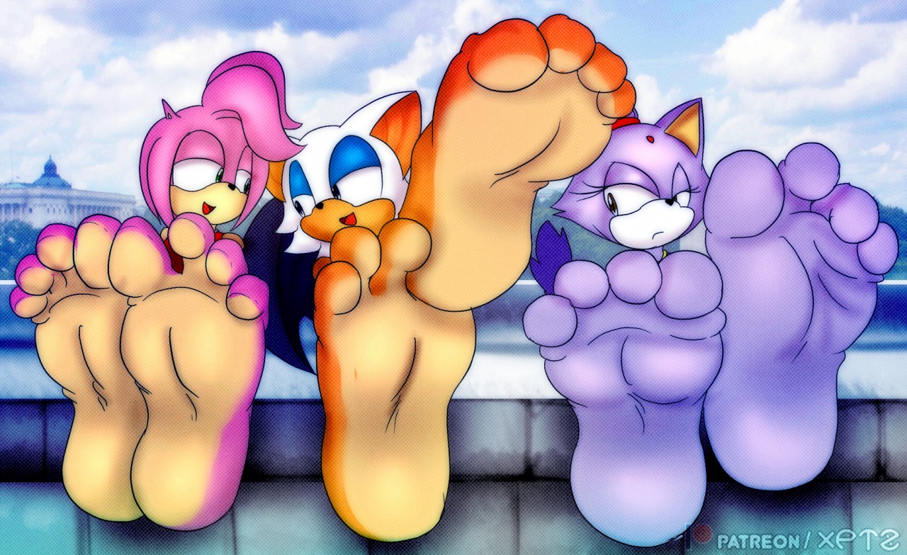 Amy, Rouge and Blaze's soles