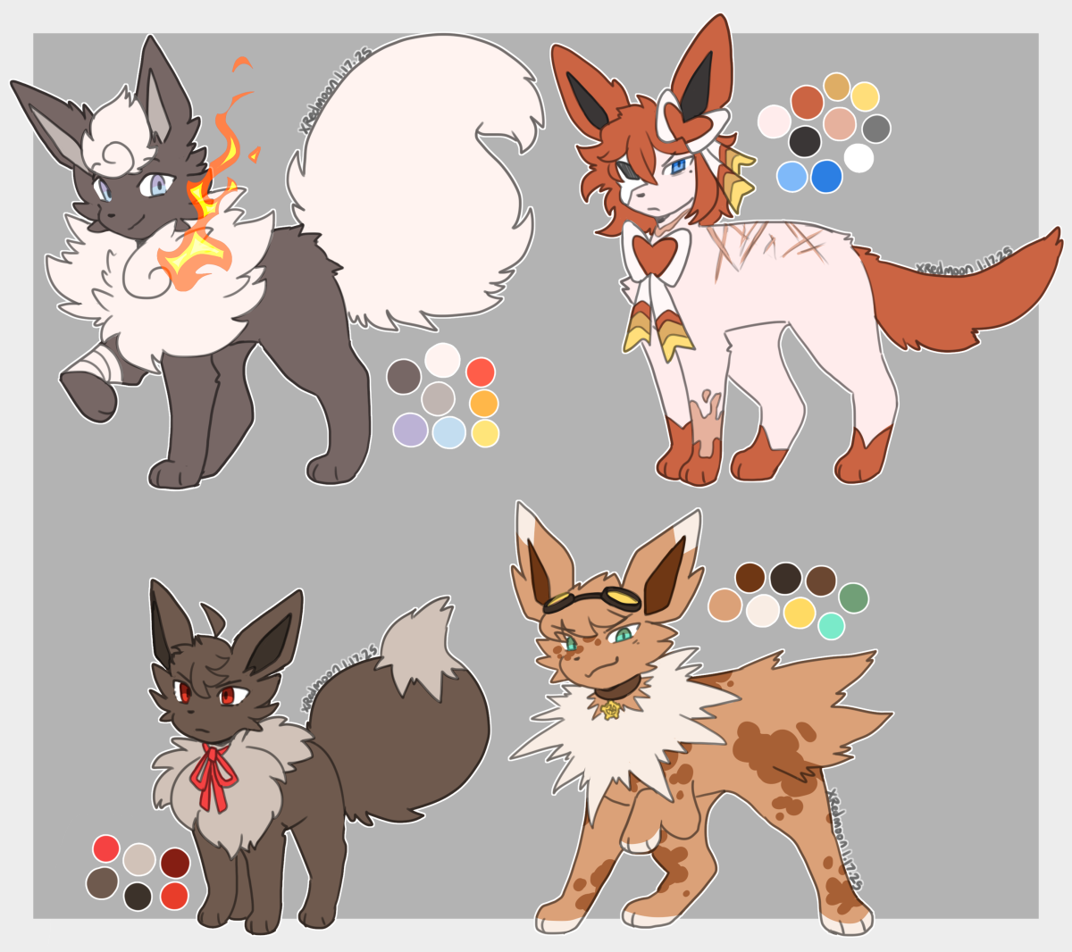 [oc] ashes but eeveelutions