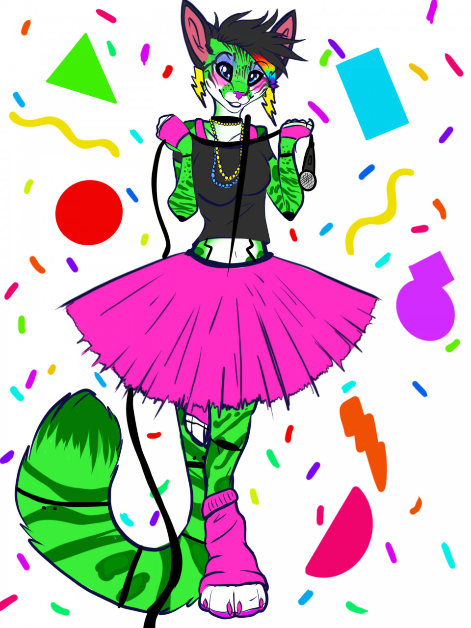 glam rock Cat by xtatuxtoxicityx -- Fur Affinity [dot] net