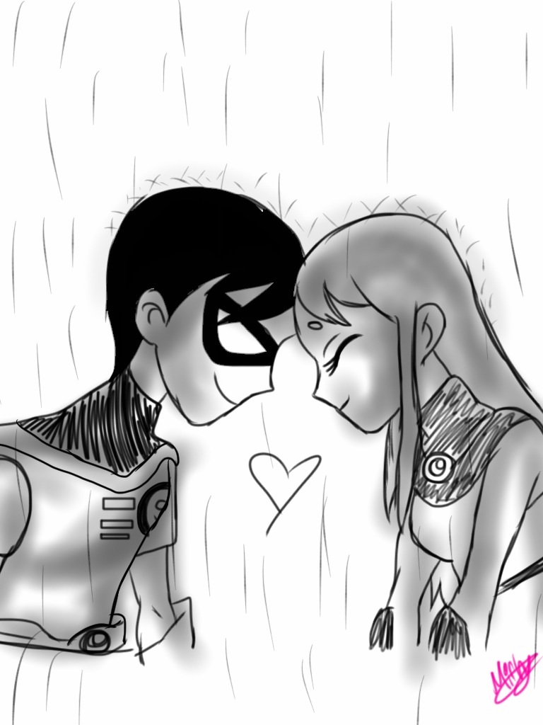 Robin and Starfire :Rain: by XxBlackPinkButterFlyxX -- Fur Affinity [dot]  net