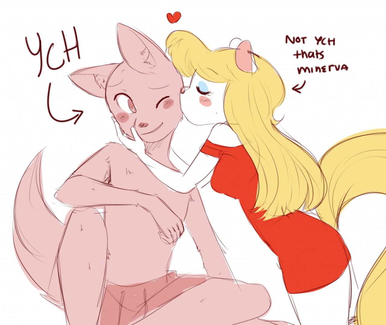 ych kissing minerva mink cuz ur sexy by xxhotgirl69 -- Fur Affinity [dot]  net