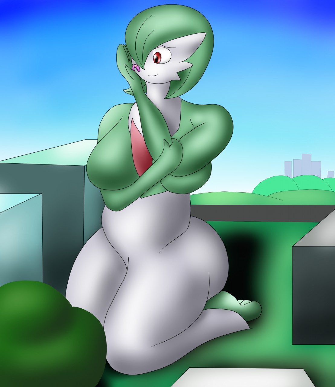 Gardevoir Giantess by XxSilverFlarexX -- Fur Affinity [dot] net