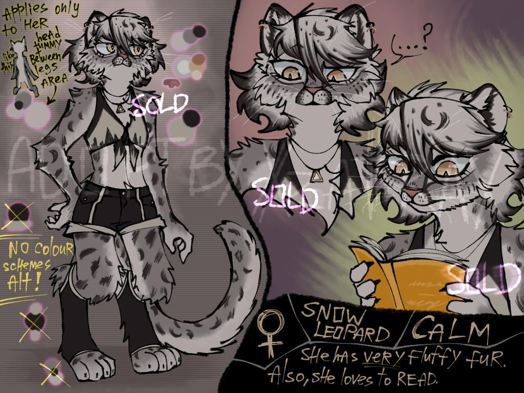 SOLD] adoptable snow leopard by XxxisatraxxX -- Fur Affinity [dot] net