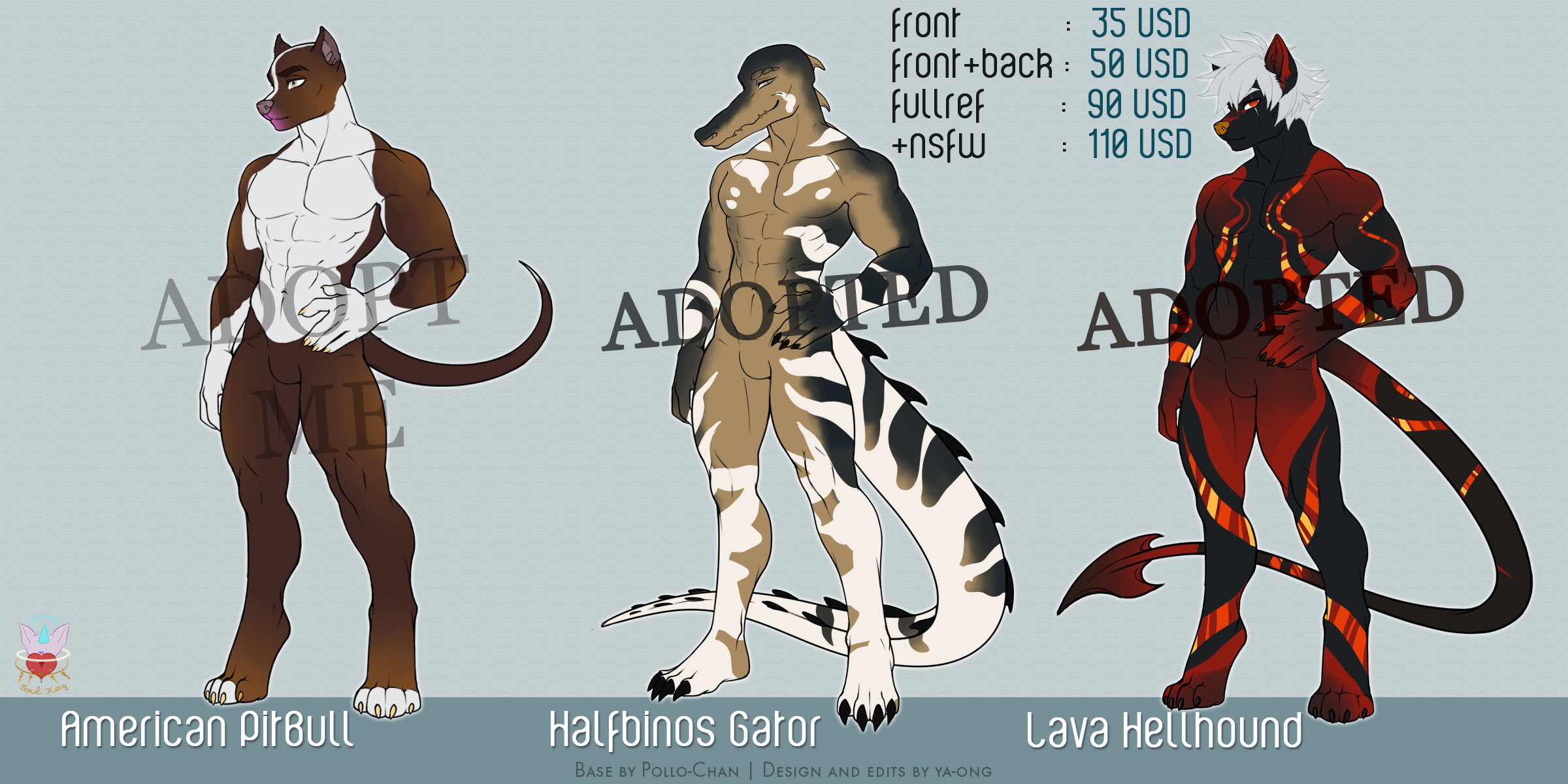 Hunky Male Adopts - Batch 2 [OPEN] by ya-ong -- Fur Affinity [dot] net