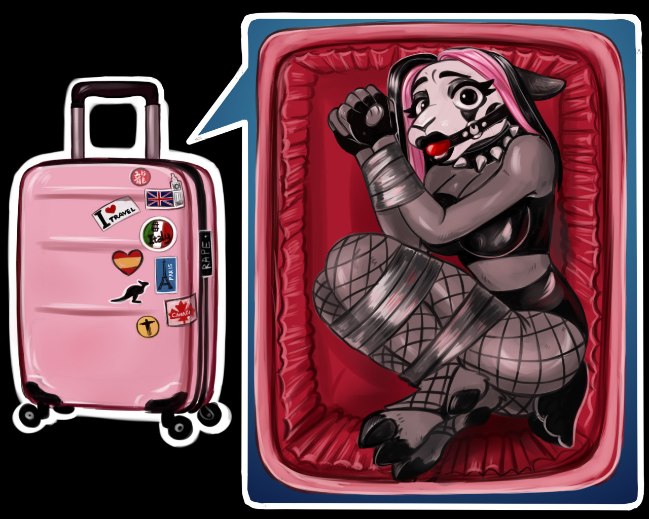 Bondage suitcase