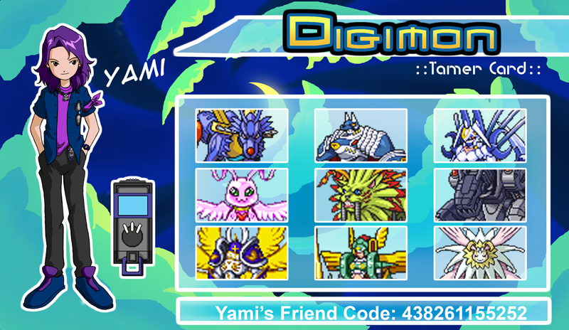 digimon tamers blue card