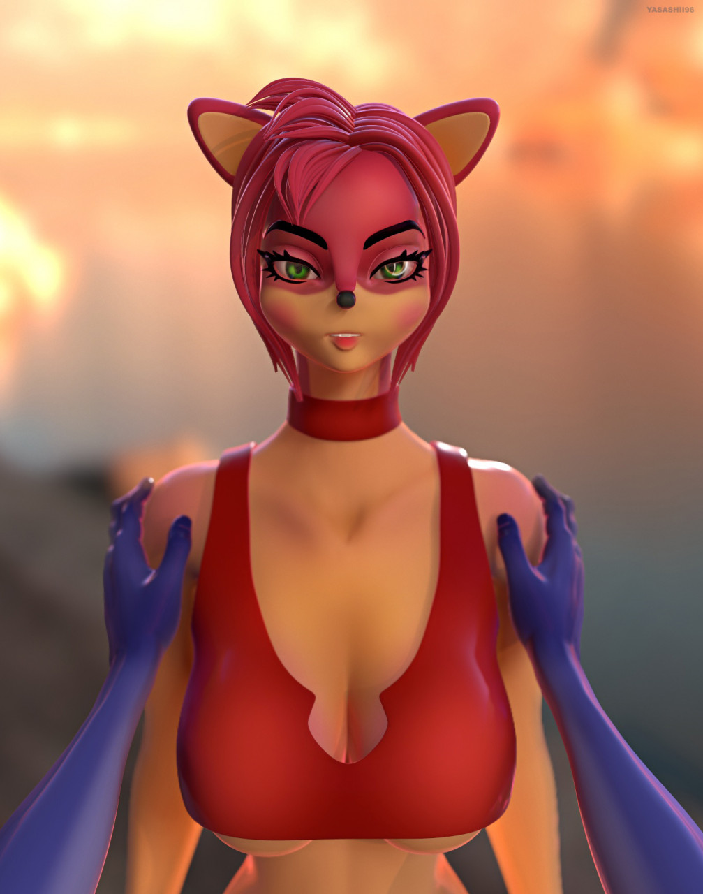 Amy Rose 3D by yasashii96 -- Fur Affinity [dot] net