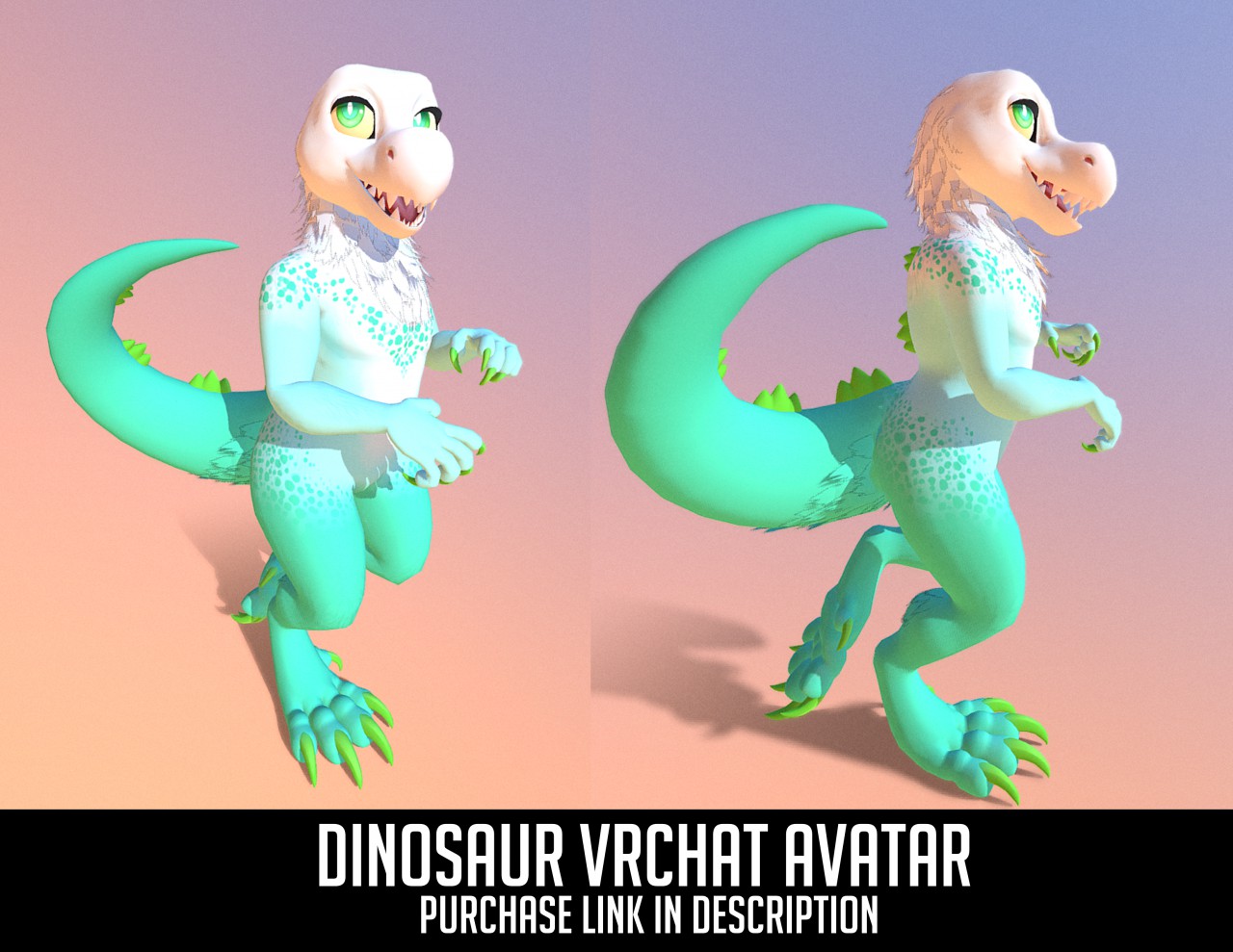 Dinosaur VRChat Avatar [$ Link in Desc]