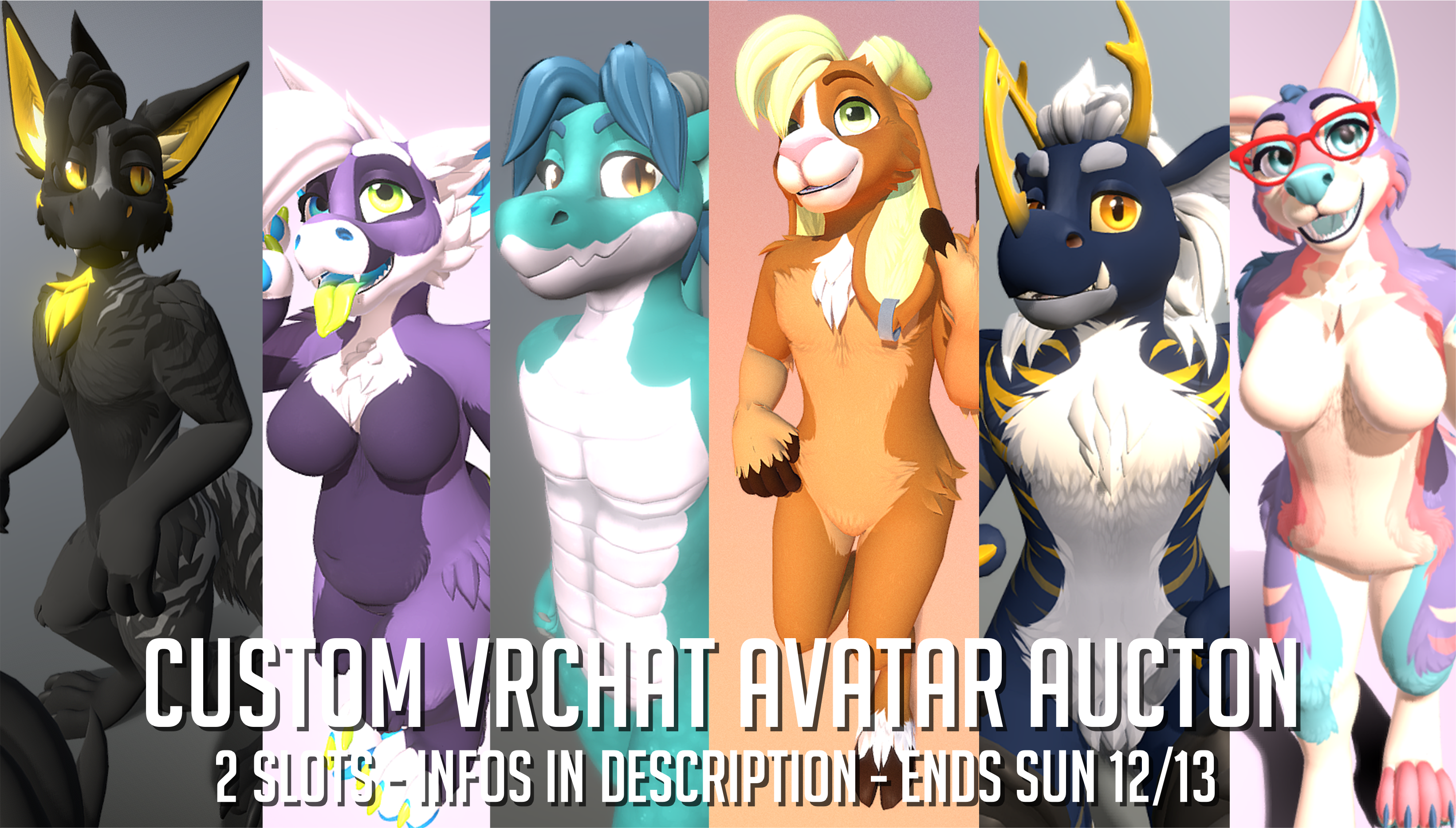 CLOSED 2 slots] VRChat Avatar Auction by YellowStumps -- Fur Affinity [dot]  net