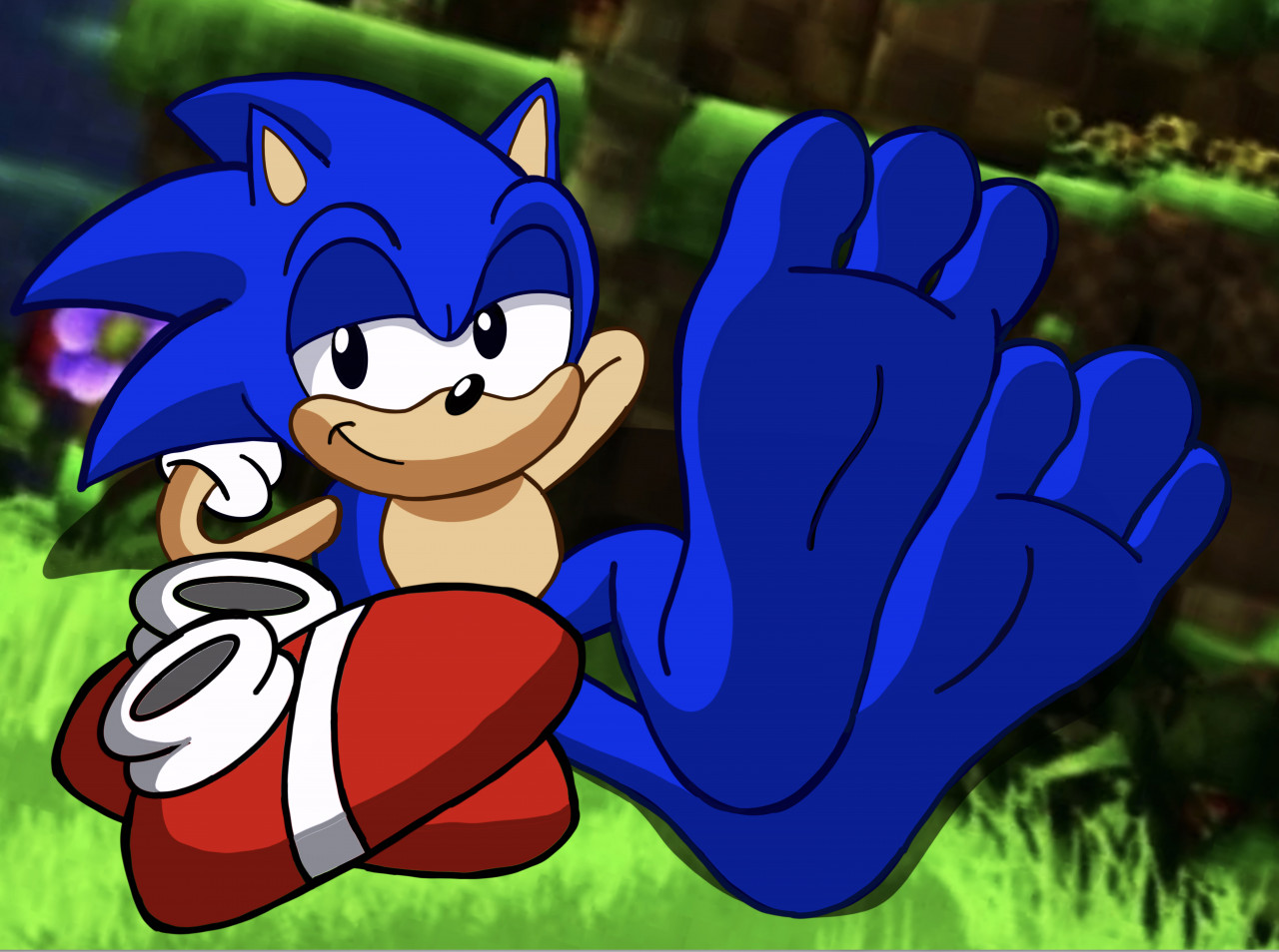 Sonic Relax Feet by yingcartoonman -- Fur Affinity [dot] net