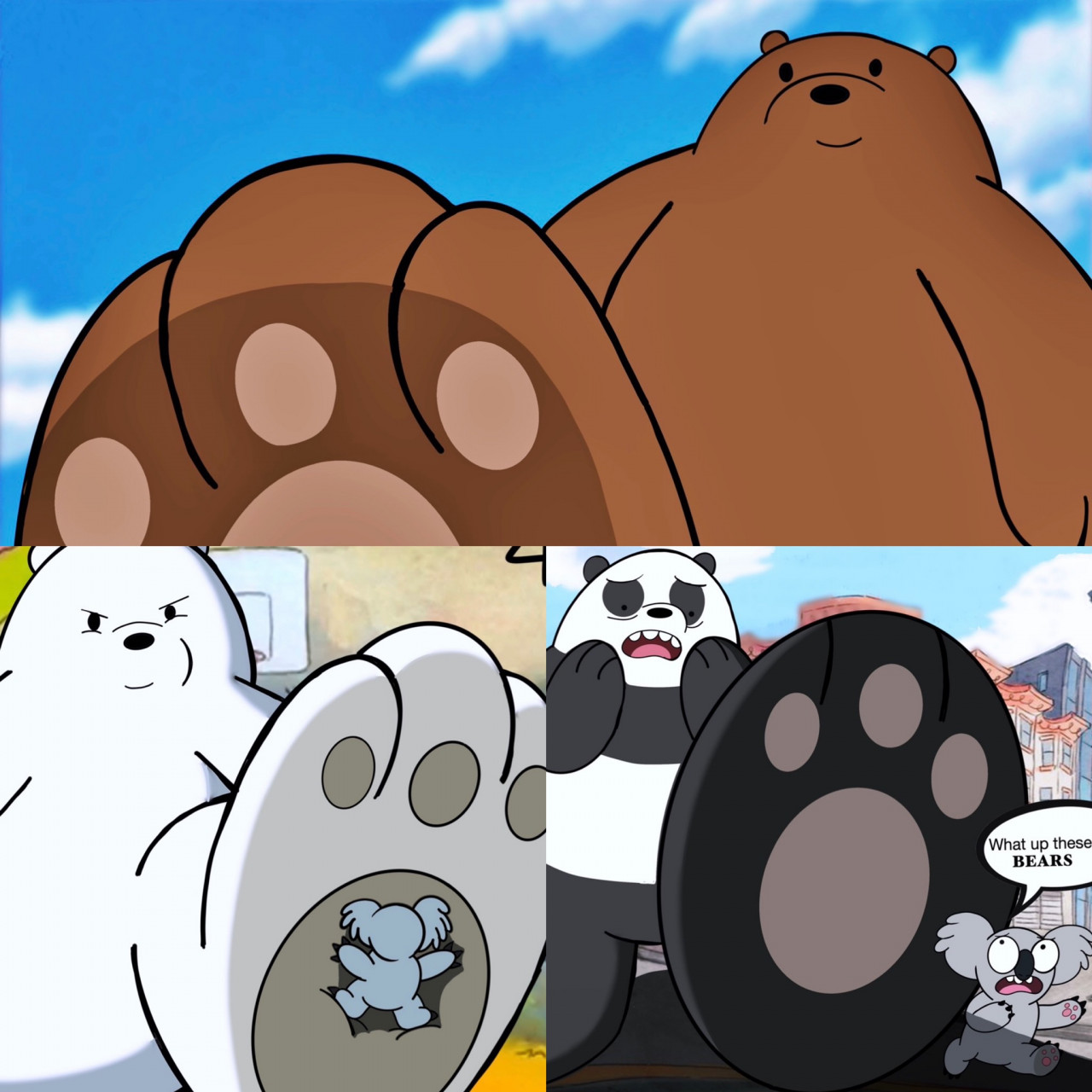 We Bare Bears Happy Paws by yingcartoonman -- Fur Affinity [dot] net