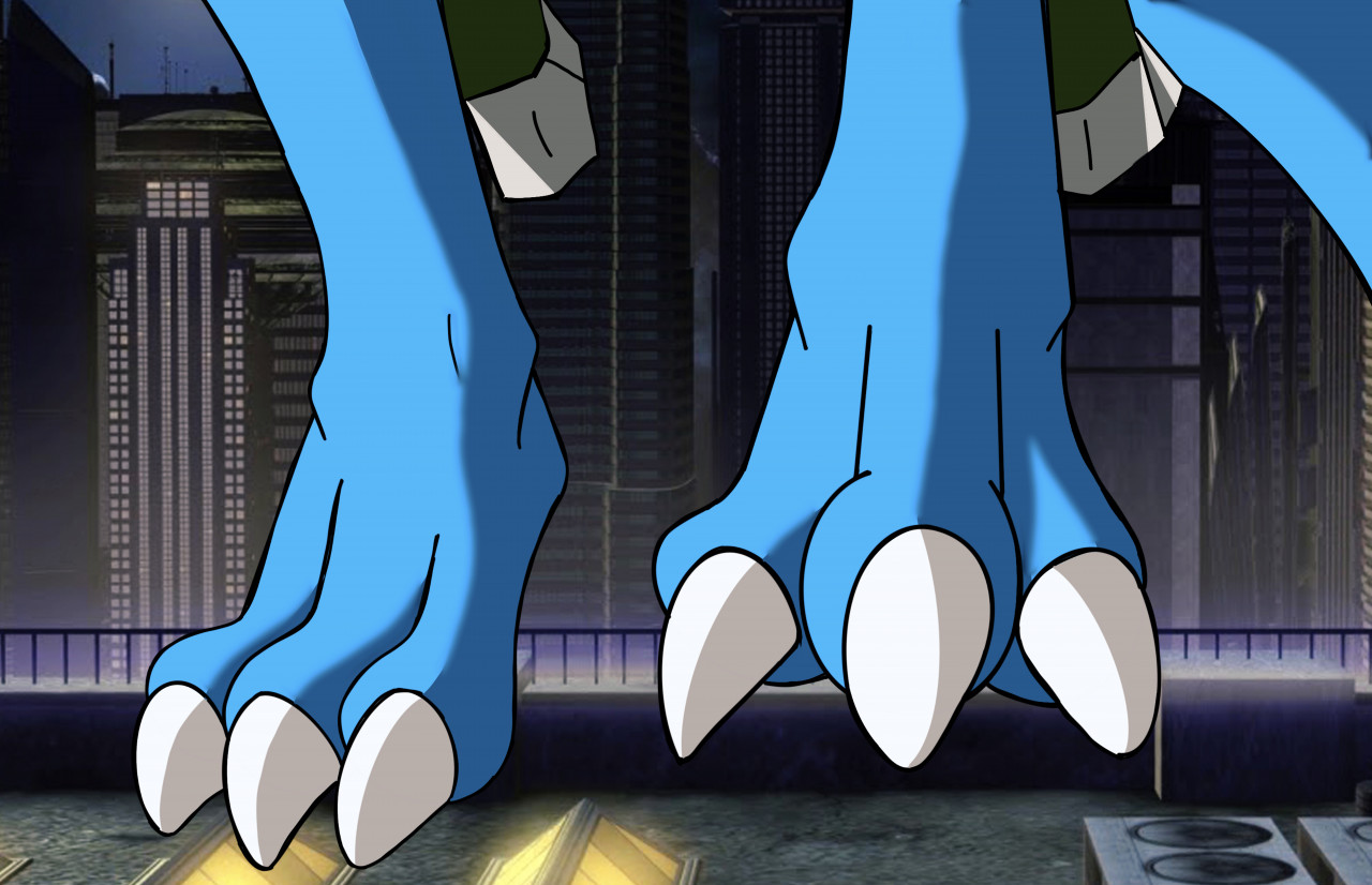 Paildramon Feet by yingcartoonman -- Fur Affinity [dot] net