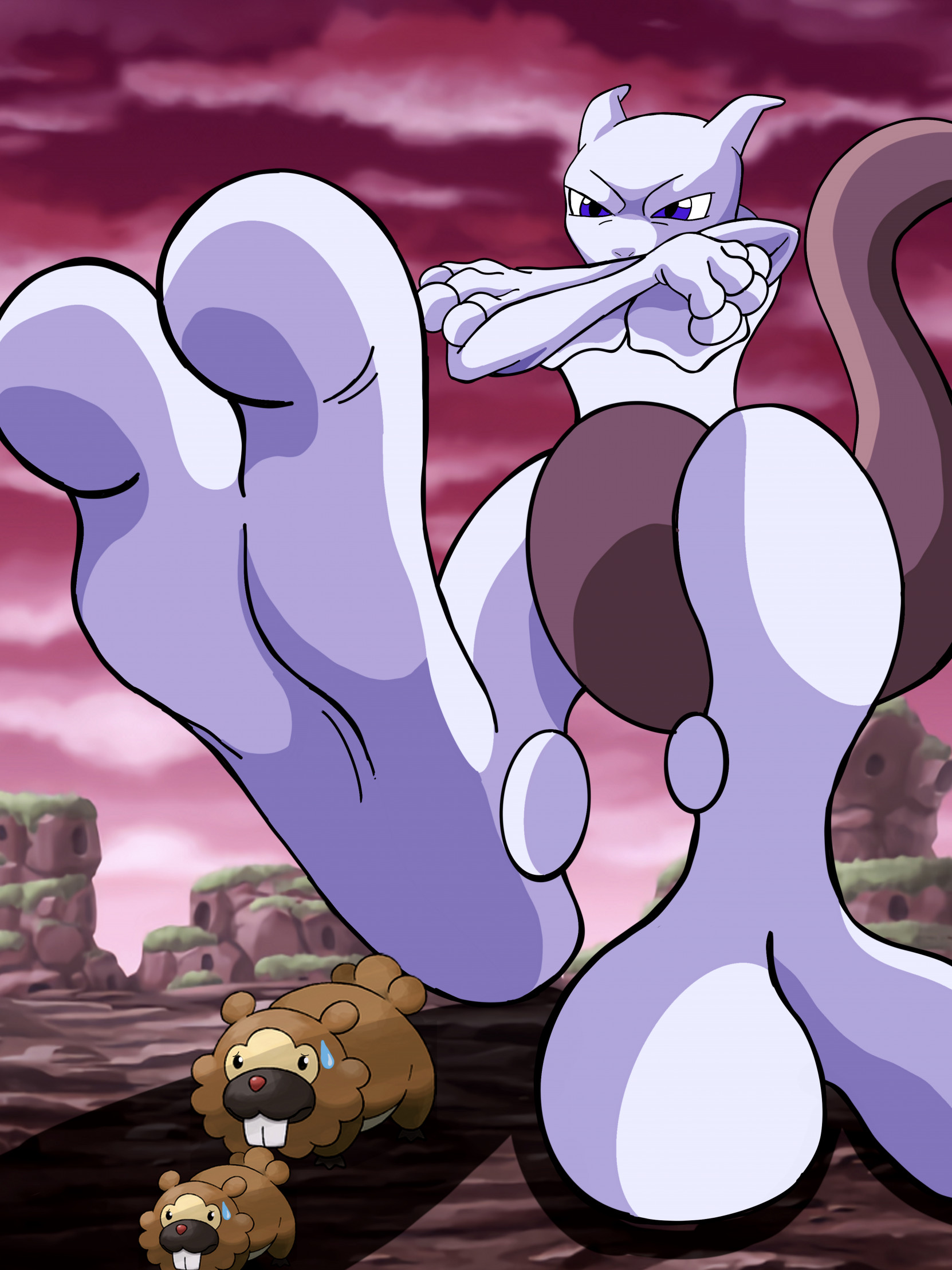 MEWTWO X by yingcartoonman -- Fur Affinity [dot] net