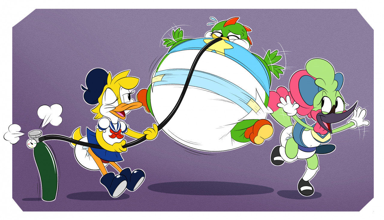 Ballooning For Birds (Toon Loon) by Yosh-E-O -- Fur Affinity [dot] net
