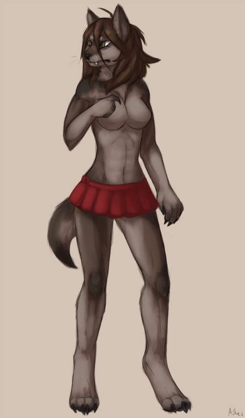 Skeb wolf girl by SagawaRuu on DeviantArt