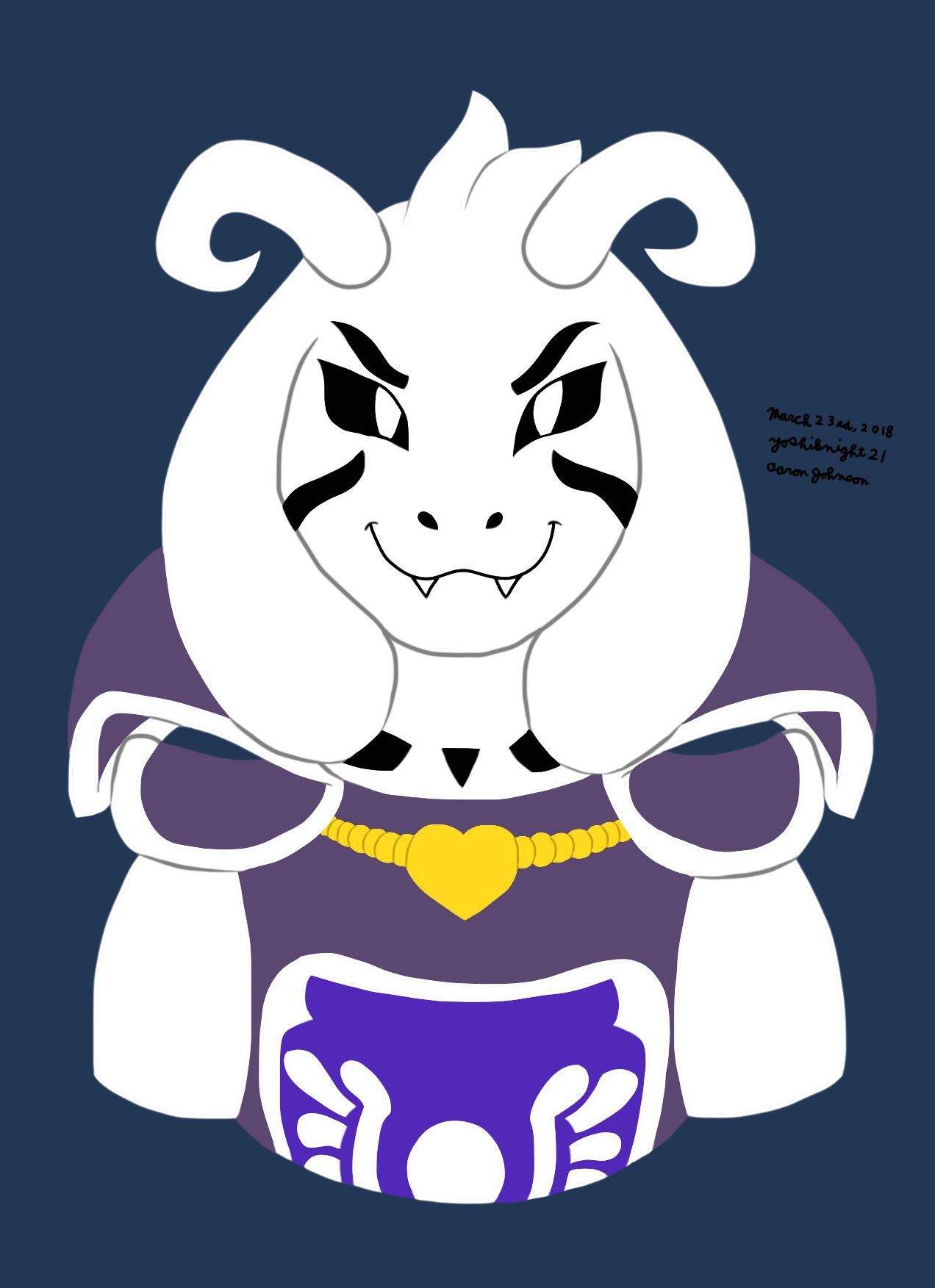 Asriel Dreemurr (Undertale) by Yoshiknight2 -- Fur Affinity [dot] net