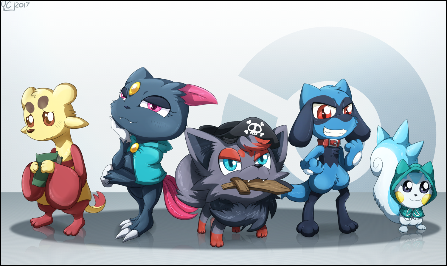 Poketeam Commission Team Swift Swipe By Youkai Chan Fur Affinity Dot Net