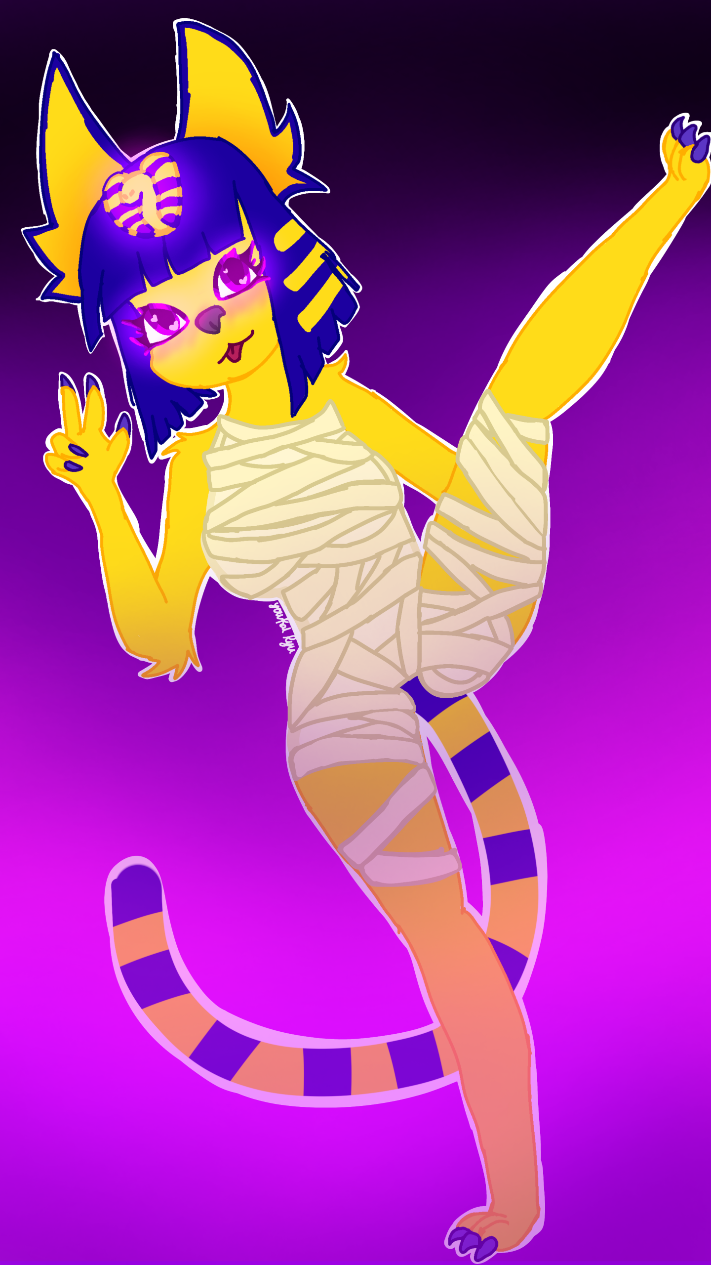 Ankha in the zone again by YoukaiRyu -- Fur Affinity [dot] net