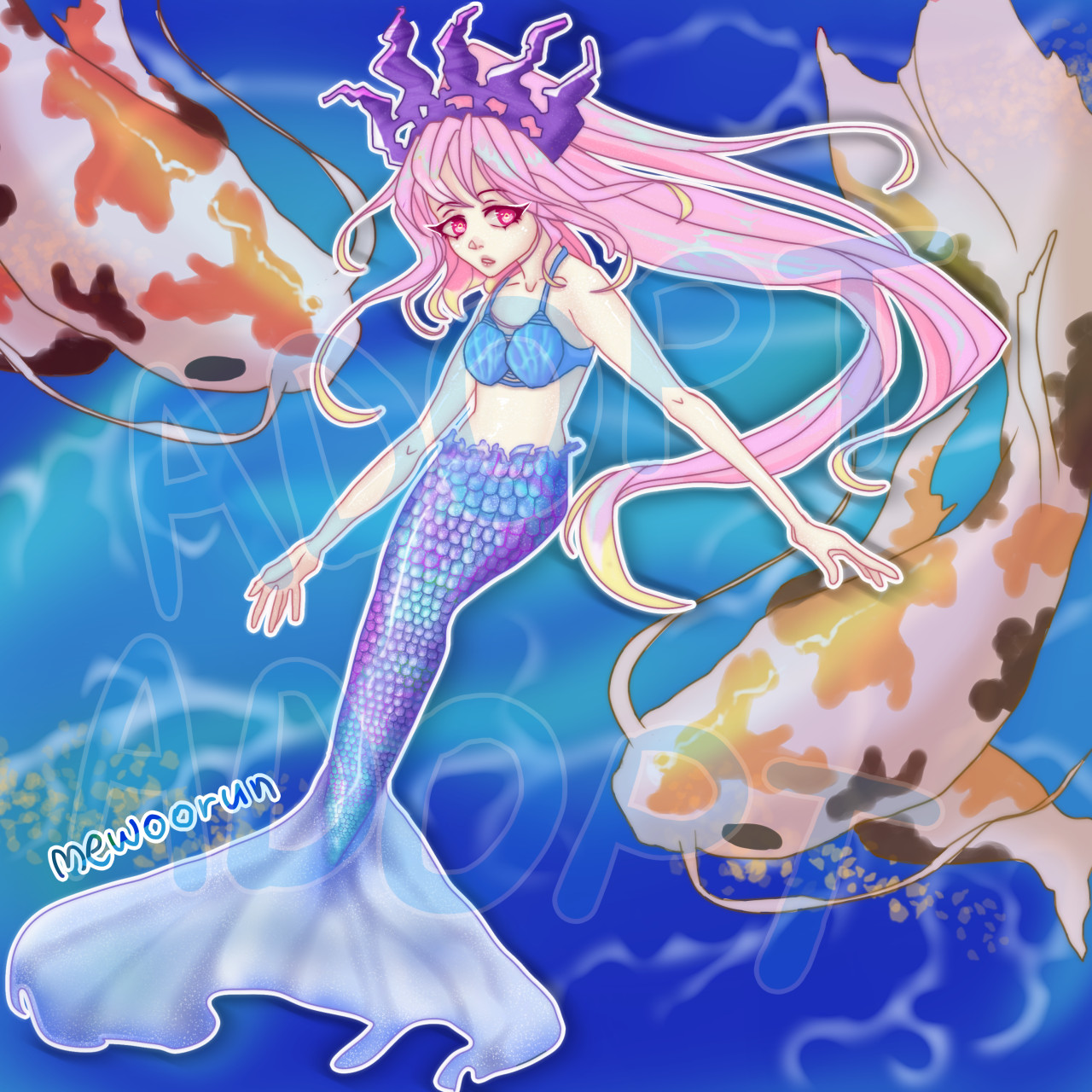 Mermaid Princess Shirahoshi, pink haired female anime character  illustration transparent background PNG clipart | HiClipart