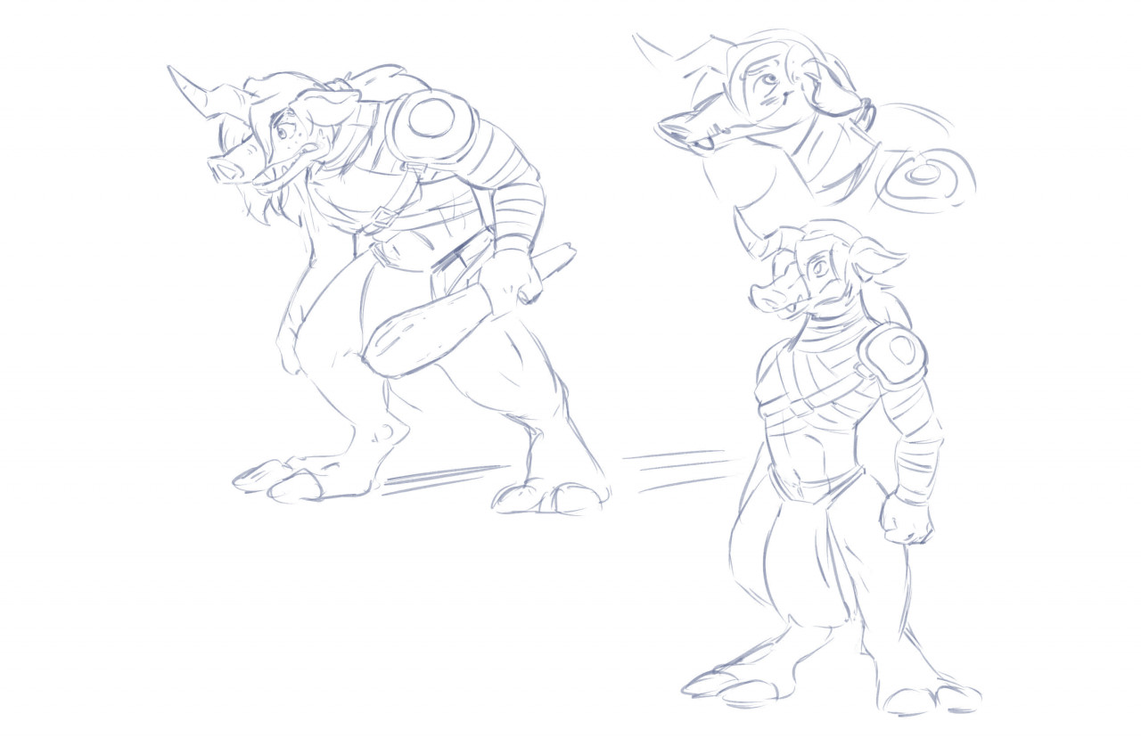 Moblin Link Concept Sketches by Yufuria -- Fur Affinity [dot] net