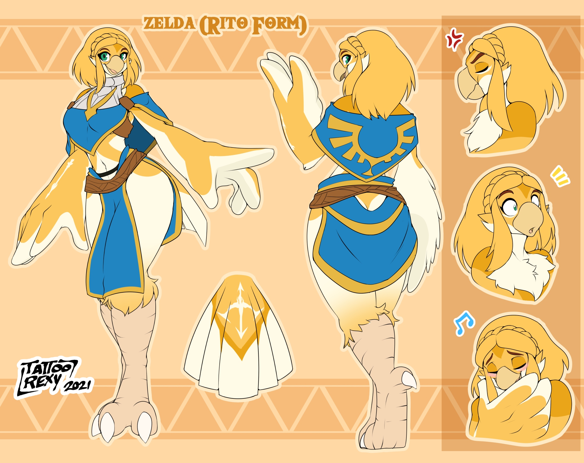 Rito Zelda Reference Sheet by Yufuria -- Fur Affinity [dot] net