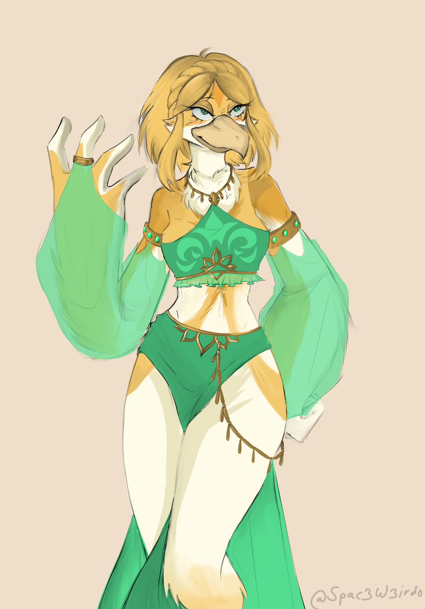 Rito Zelda in Gerudo Outfit by Yufuria -- Fur Affinity [dot] net