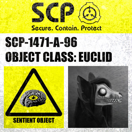 SCP 1471 Mal0 Furry Art Print Furry Poster SCP Containment 