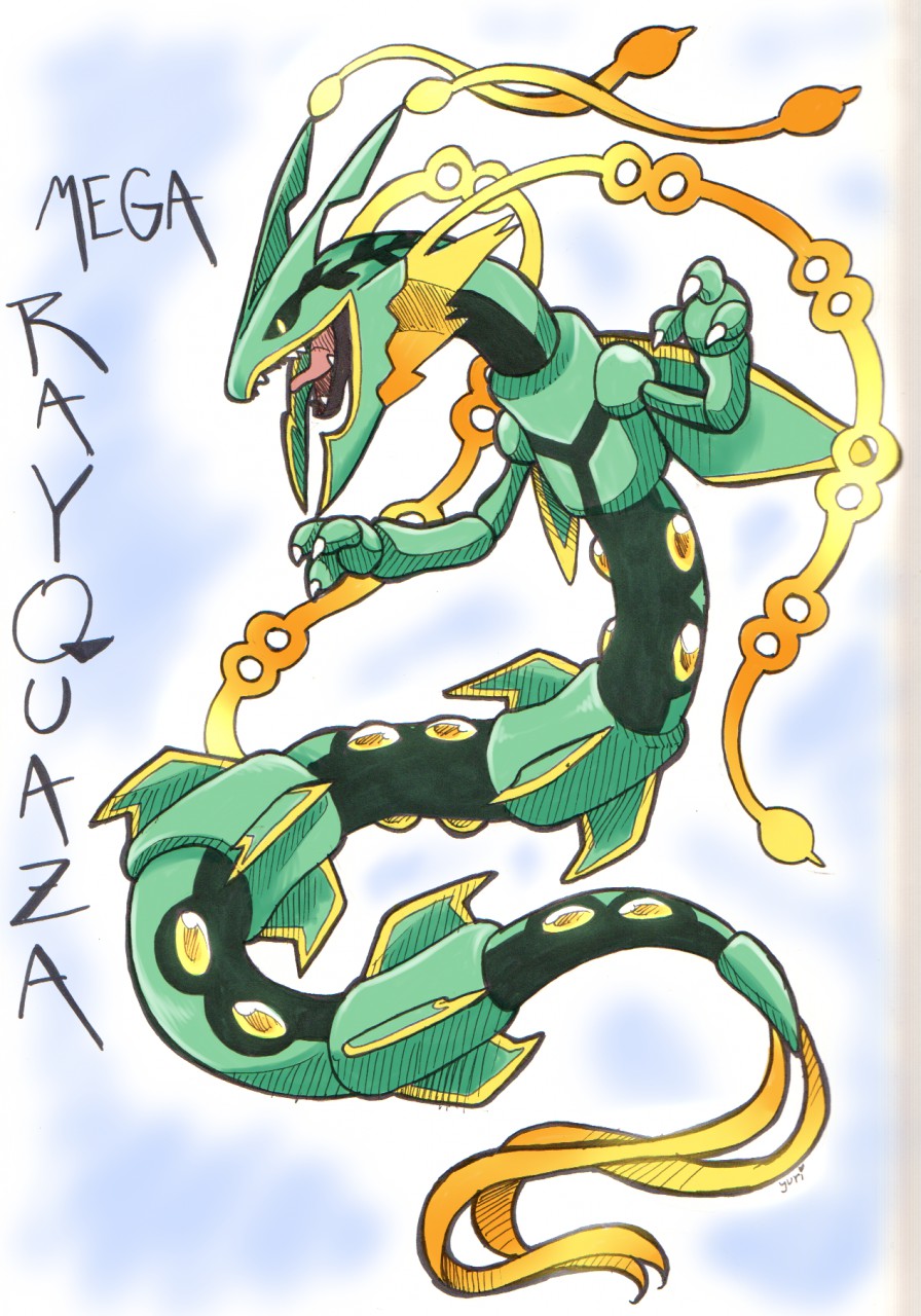 Mega Rayquaza by FayeleneFyre on DeviantArt