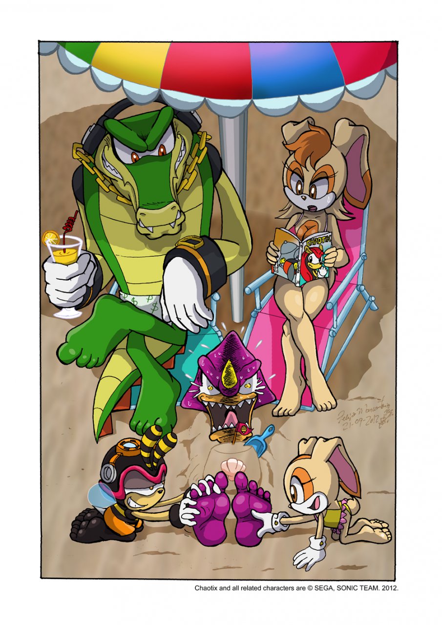 Chaotix Rocks!! by yuski -- Fur Affinity [dot] net