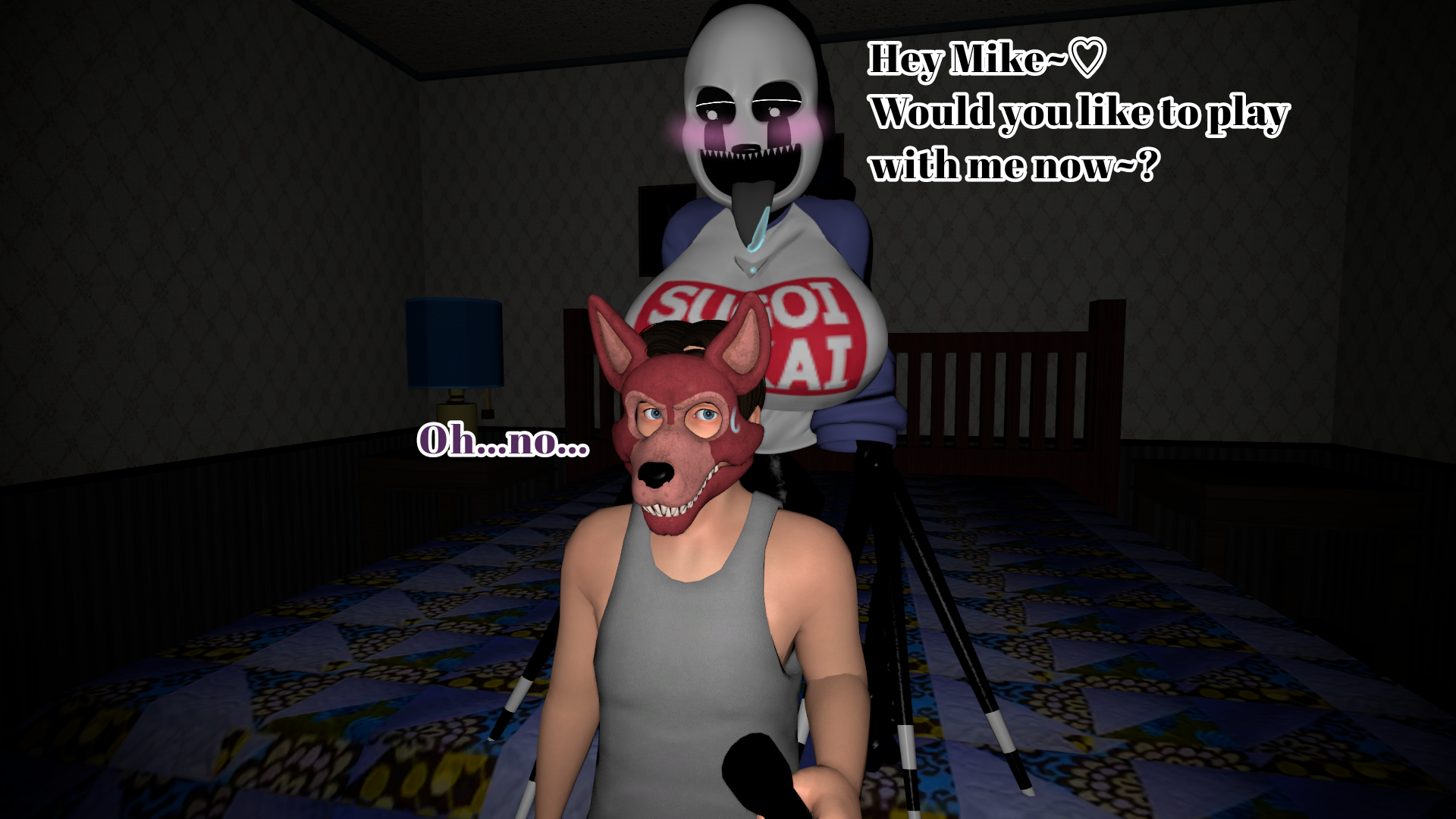 FNAF UTAU】FNF Shitno Mike VS Nightmare by YuukiChan0211FNAF4