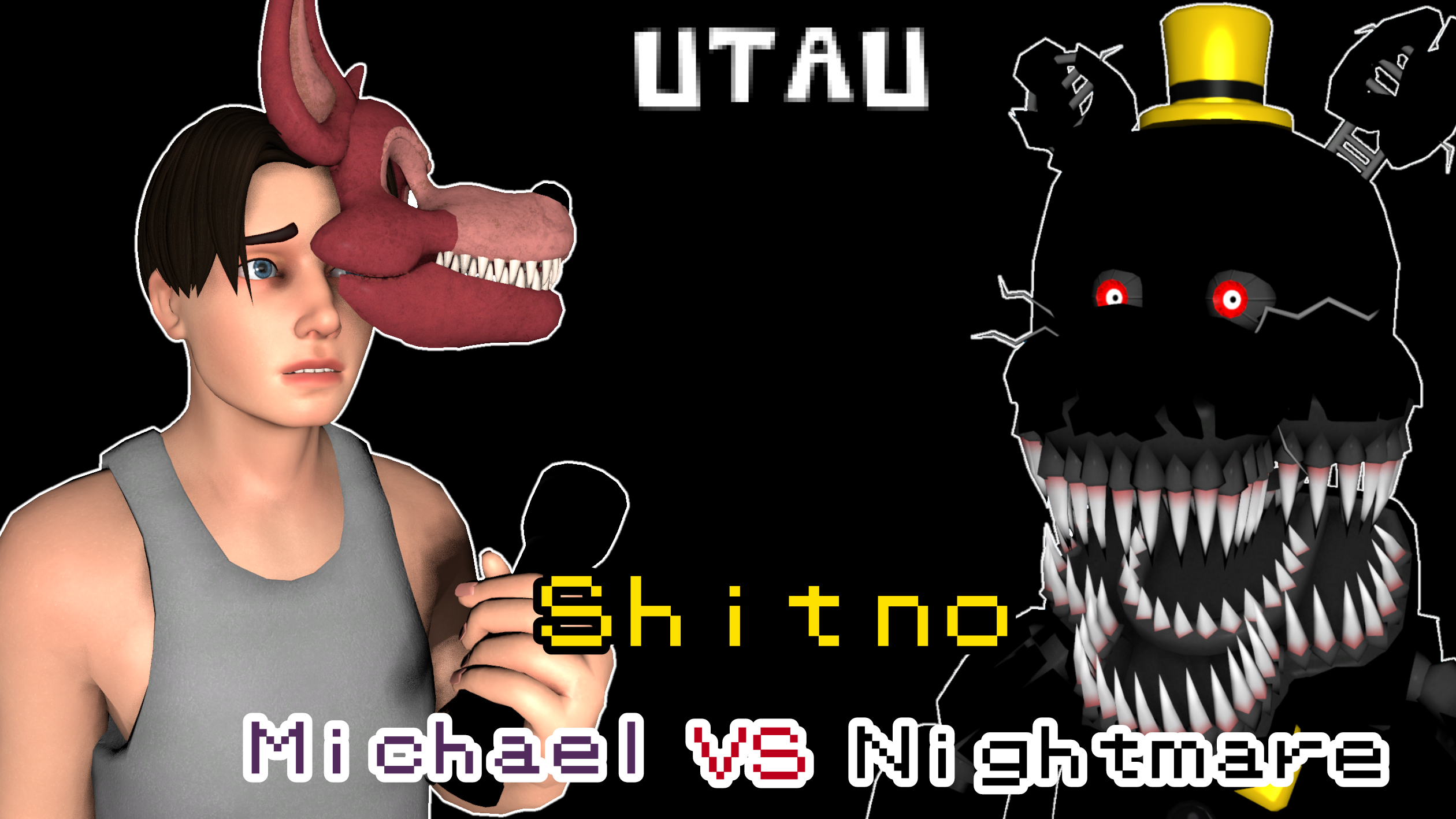 FNAF UTAU】FNF Shitno Mike VS Nightmare by YuukiChan0211FNAF4