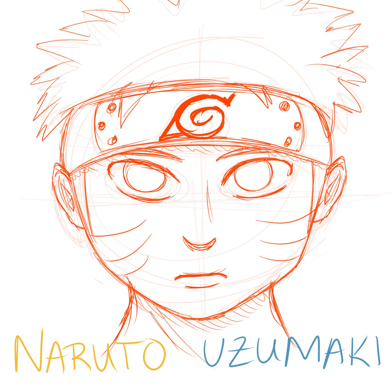 Drawing Naruto Uzumaki 