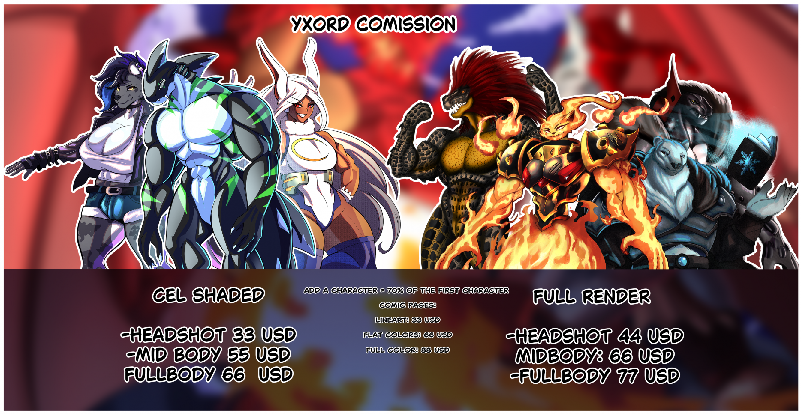 Yxord comission refsheets