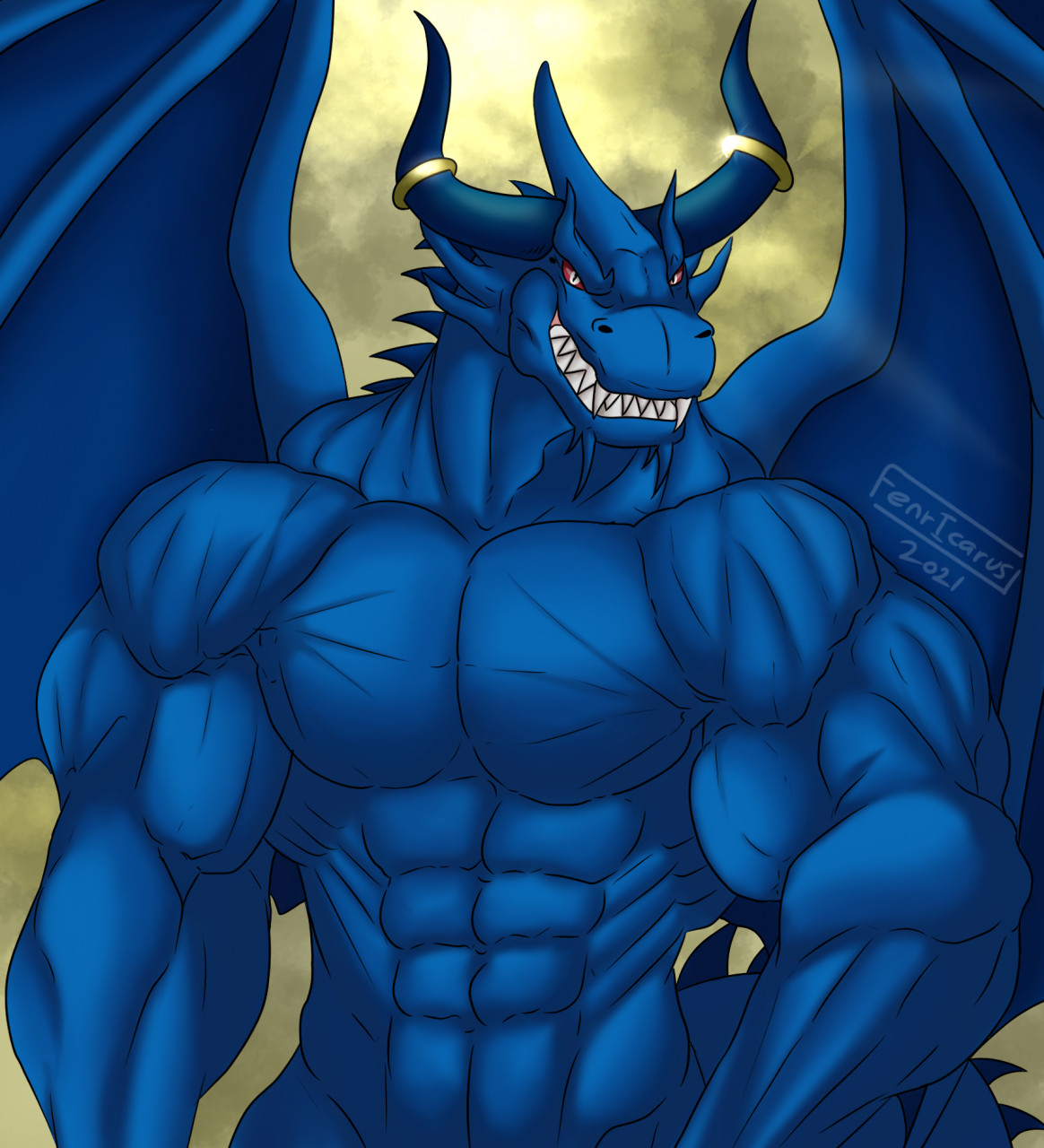 Blue Dragon by Zach_Blitz -- Fur Affinity [dot] net