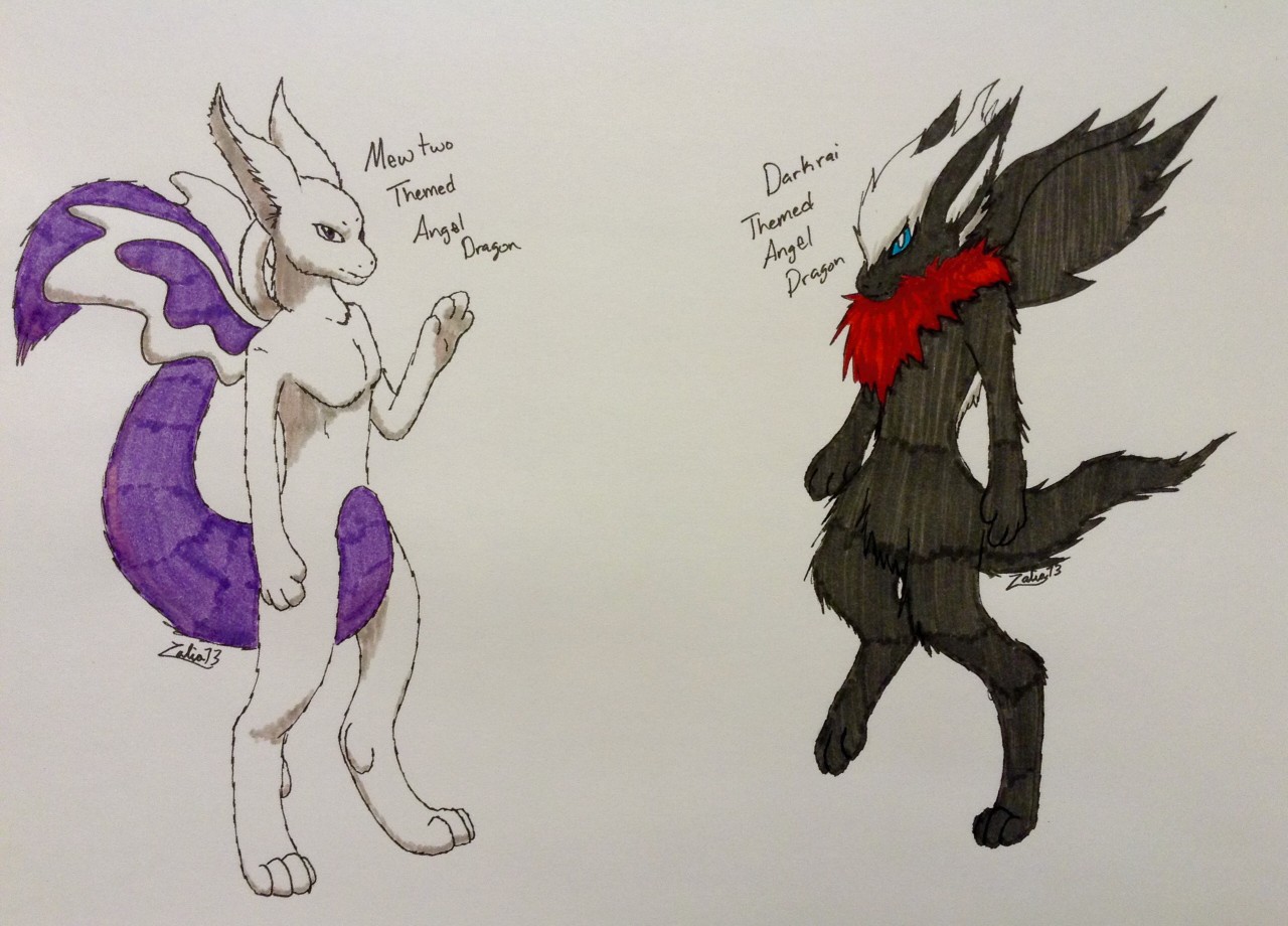 Mewtwo And Darkrai Themed Dutchie Adopts Adopted By Zalia13 Fur Affinity Dot Net