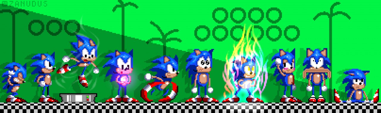 custom sonic sprite