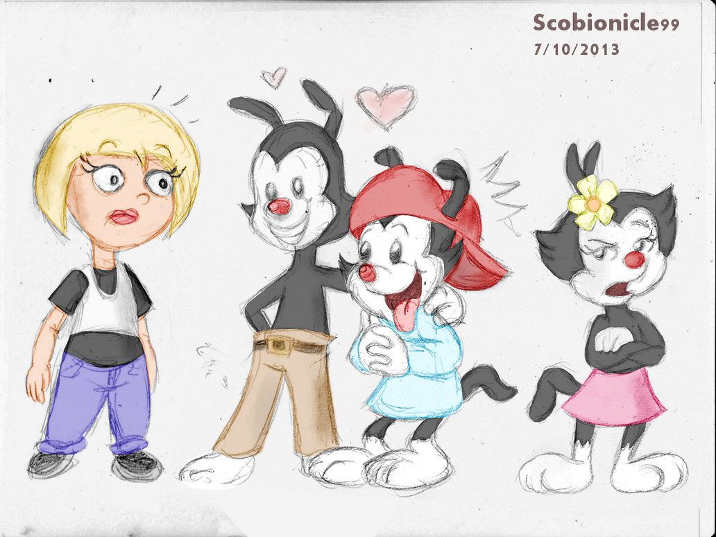 Yakko and Wakko infatuate over Nazz by Zap92 -- Fur Affinity [dot] net