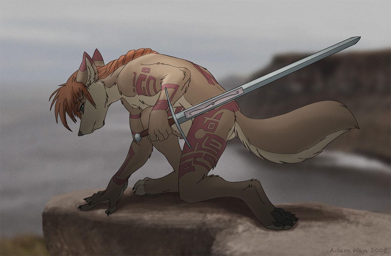 Zaush Kneeling by Zaush -- Fur Affinity [dot] net