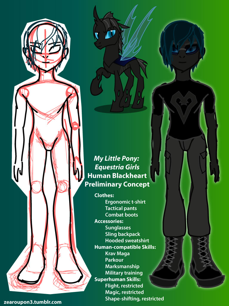 Zearou Blackheart MLP:EG Concept by ZearouPon3 -- Fur Affinity [dot] net