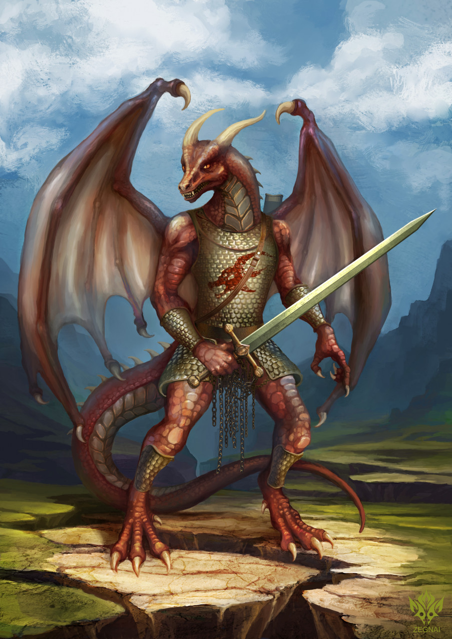 Dragon Knight by EdBWolf -- Fur Affinity [dot] net