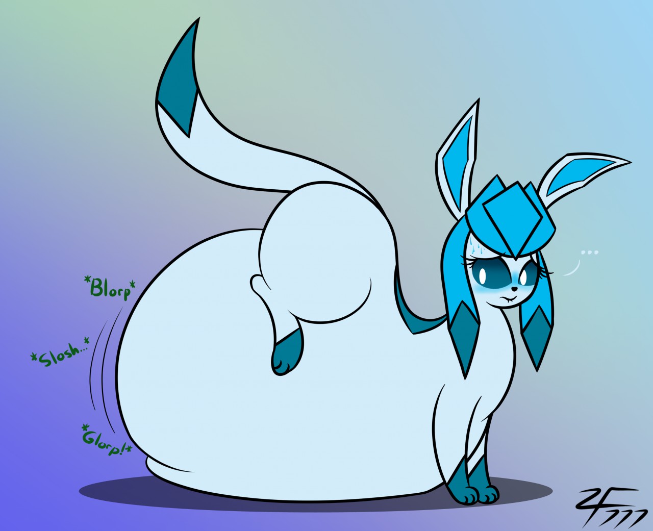 Big Bellied Glaceon. 